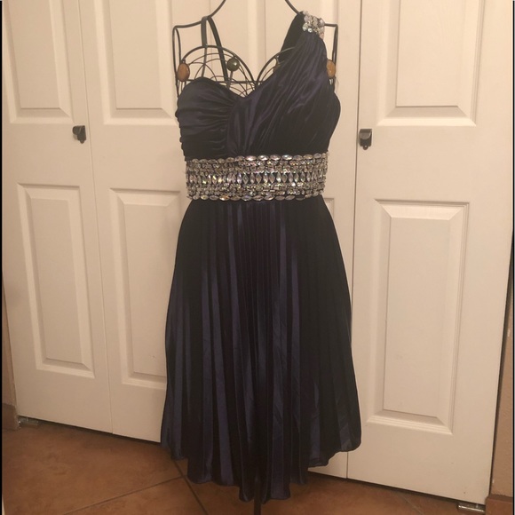 My Michelle Dresses & Skirts - Formal Navy Satin Dress